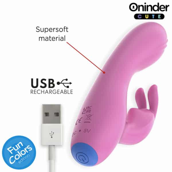 ONINDER CUTE - VIBRATORE CONIGLIETTO D'AMORE PER PUNTO G E CLITORIDE - APP GRATUITA IN TUTTO IL MONDO - immagine 4