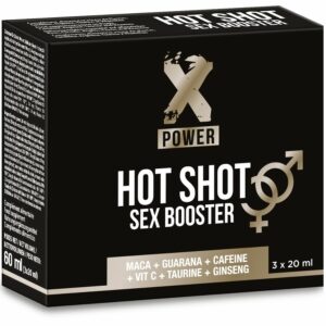X POWER - HOT SHOT SEX BOOSTER AUMENTA LA LIBIDO 3 X 20 ML